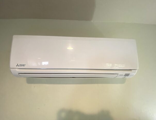 Mitsubishi Split System ice cold AC in summer, toasty warm heater in winter.