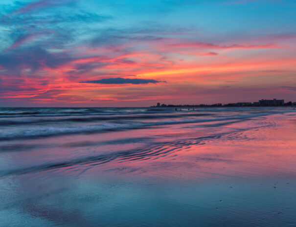 Pink Sunset at Siesta Key beach